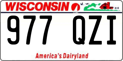 WI license plate 977QZI