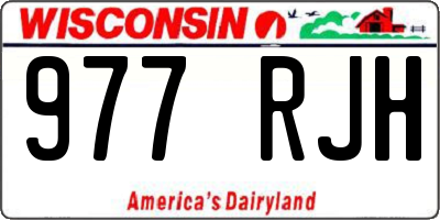 WI license plate 977RJH
