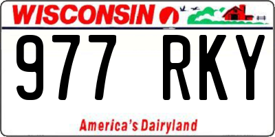 WI license plate 977RKY