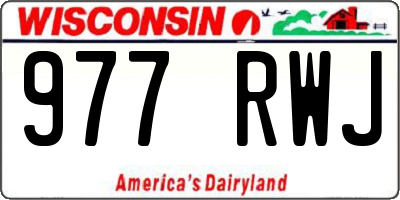 WI license plate 977RWJ