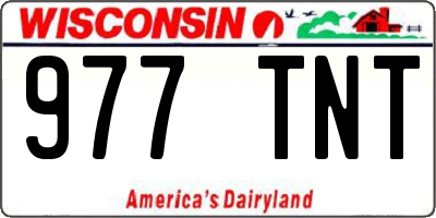 WI license plate 977TNT