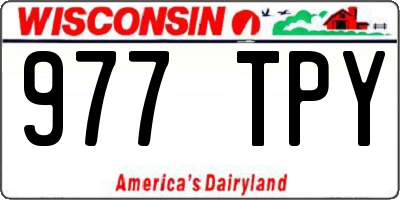 WI license plate 977TPY