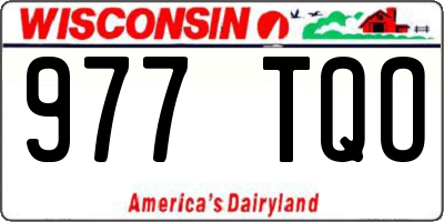 WI license plate 977TQO