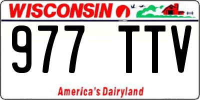 WI license plate 977TTV