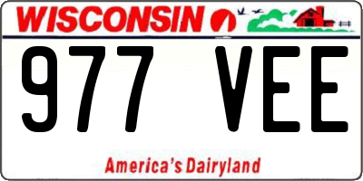 WI license plate 977VEE