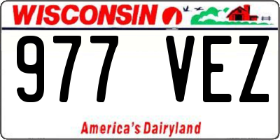 WI license plate 977VEZ