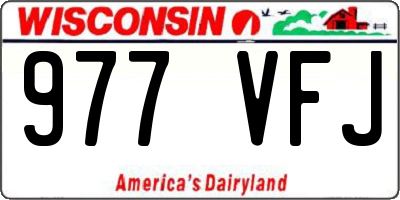 WI license plate 977VFJ