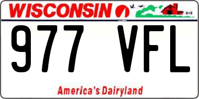 WI license plate 977VFL