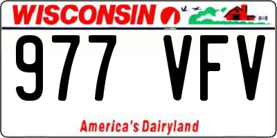 WI license plate 977VFV