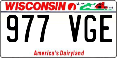 WI license plate 977VGE