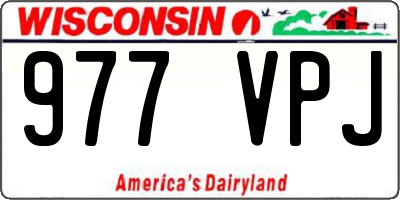 WI license plate 977VPJ