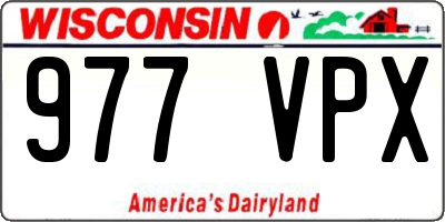 WI license plate 977VPX