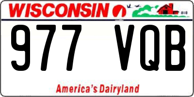WI license plate 977VQB