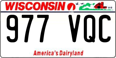 WI license plate 977VQC