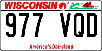 WI license plate 977VQD
