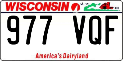 WI license plate 977VQF