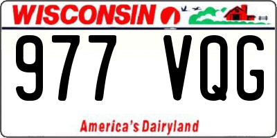 WI license plate 977VQG