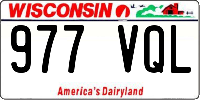 WI license plate 977VQL