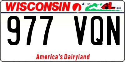 WI license plate 977VQN