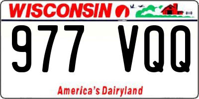WI license plate 977VQQ
