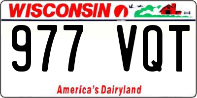 WI license plate 977VQT