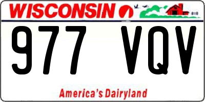 WI license plate 977VQV