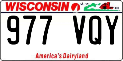 WI license plate 977VQY