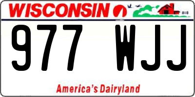 WI license plate 977WJJ