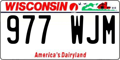 WI license plate 977WJM
