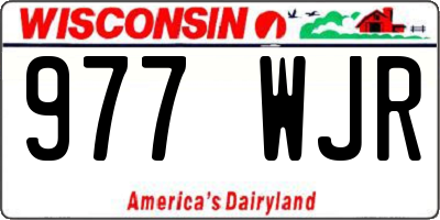 WI license plate 977WJR