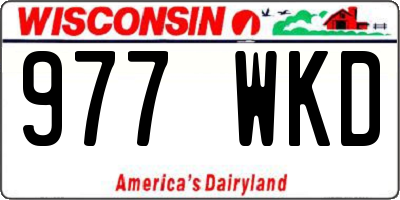 WI license plate 977WKD