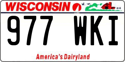 WI license plate 977WKI