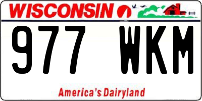 WI license plate 977WKM