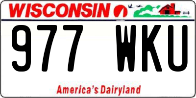 WI license plate 977WKU