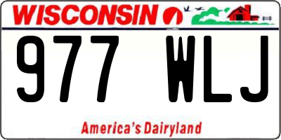 WI license plate 977WLJ