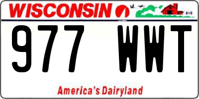 WI license plate 977WWT