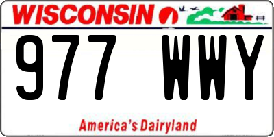 WI license plate 977WWY