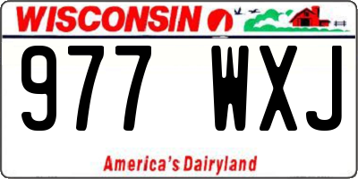WI license plate 977WXJ