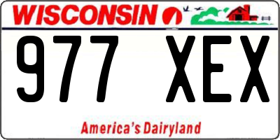 WI license plate 977XEX