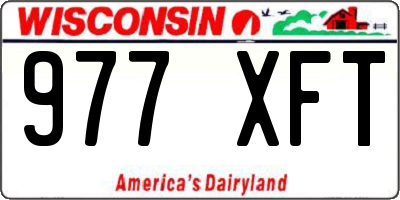 WI license plate 977XFT