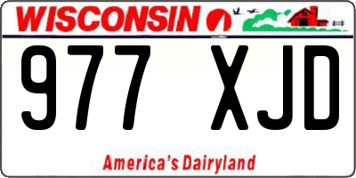 WI license plate 977XJD