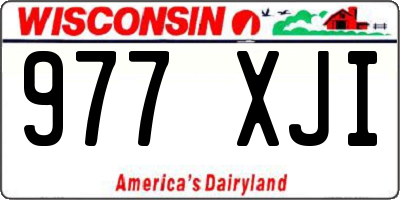 WI license plate 977XJI