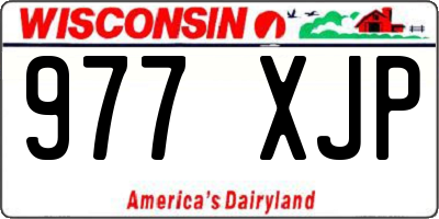 WI license plate 977XJP