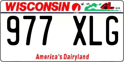WI license plate 977XLG