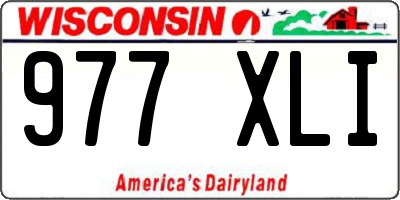 WI license plate 977XLI