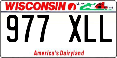 WI license plate 977XLL