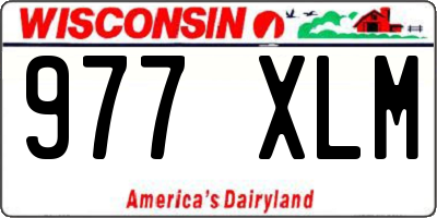 WI license plate 977XLM