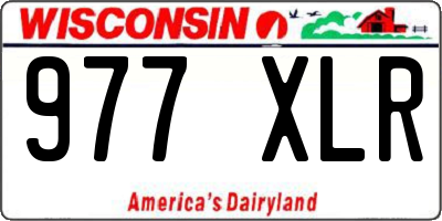 WI license plate 977XLR