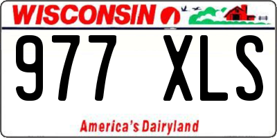 WI license plate 977XLS