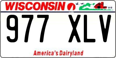 WI license plate 977XLV